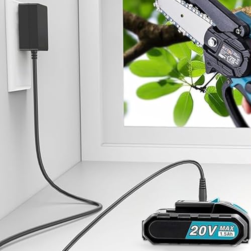 21V Charger Compatible with Saker Mini Chainsaw Battery SK1804D 20V Power Supply Adapter for Lithium Battery, Universal Cordless Small Electric Portable Handheld Chainsaw Accessories Charger