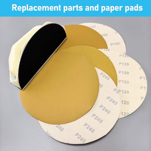 Right Angle Sanding Tool Hands Drywall Corner Sander Hook & Loop Discs - size: Right Angle Sanding Tool Set