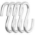 304 Stainless Steel 3 Inch S Hooks Hanging Hook Loads up to 550 lbs 4 Pcs