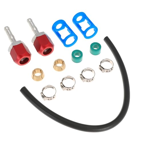 800-671 A/C Line Splice Kit For 3/8 Line With No.6 Hose 800671 Air Conditioning Repair Splice Connector Splicer Coupler Kit For 3/8 AC Line to Hose Repair (Line-K671) - size: Line-K671