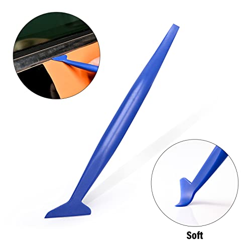 Gomake Vinyl Wrap Tool Kit Car Window Tint Installation Tools Wrapping Kit | Vinyl Wrap Squeegee Tool, 9mm Utility Knife, Film Cutter and Vinyl Tucking Tool Window Tint Kit for Car Wrapping - color: Blue