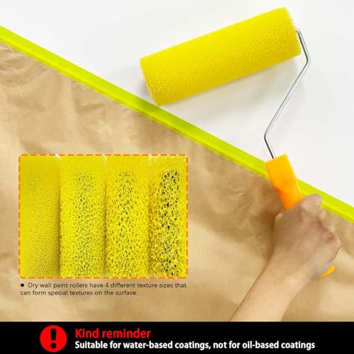 8 Pcs Textured Paint Roller Covers, 4 inch Medium Textured Brushes - size: 4",8pcsMEDIUM