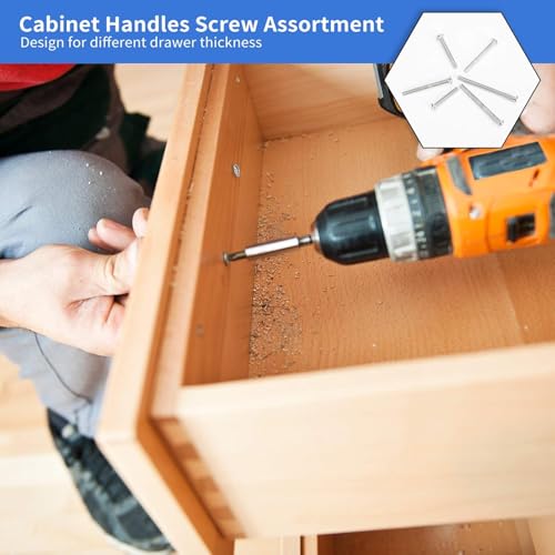 WELLOCKS M4 Cabinet Pull Screws, 25 to 50mm 100 PCS - color: Silver, size: 100PCS