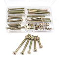 Dream on me, Delta, Graco, Fisher Crib Screws and Bolts Kit - 25-Piece M6-1.0x40mm/50mm/60mm/70mm/80mm Furniture Barrel Bolts Assortment for Bunk Beds and Cribs