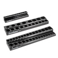 OEMTOOLS 22487 3 Piece Metric Magnetic Socket Organizers for Toolboxes, Socket Holder, Black Tool Box Organizer | Metric Magnetic Socket Holder, Non-Marring Rubberized Base Socket Holders, 1/4, 3/8, 1/2 Inch Sizes, Clearly Marked Sizes - style: 3Pc Black