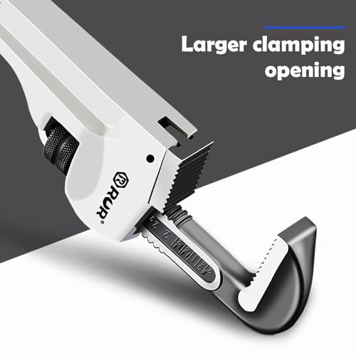 Verida Aluminum Pipe Wrench Set, 10", 12", 14", 3-piece, 40% Lighter, Reducing Hand Fatigue. Adjustable Plumbing Wrench Set, Wider Application Range - size: Aluminum 10/12/14 inch