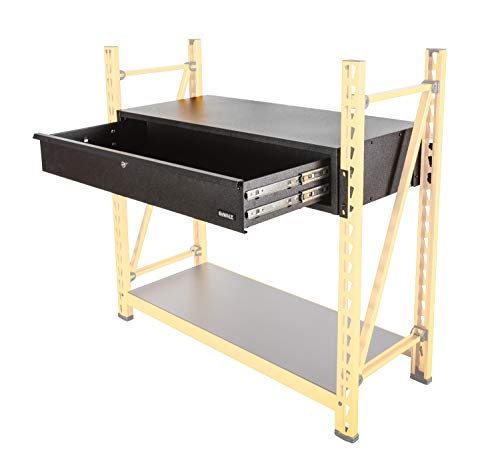 DEWALT Work Surface and Locking Drawer Accessory Kit, Compatible with 4-Foot Storage Rack, Over 900 lb. Work Top Capacity, Smooth Opening - style: Work Surface and Locking Drawer Accessory Kit