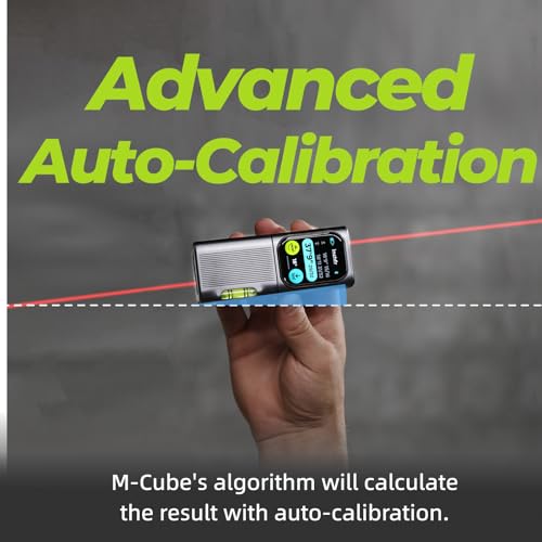 HOZO M-Cube Laser Measuring Tool Adaptor 03 Bilateral Laser+,328ft/100m Modular Dual Laser Distance Meter with Bluetooth App and M-Green Cross Line, Ideal for Surveying,Construction, DIY Projects - style: 03 Bilateral Laser+ Adaptor