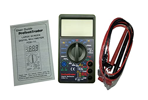 PDM-711 Large Screen Digital Multimeter Continuity Tester with Buzzer - style: Large Screen Multimeter PDM711