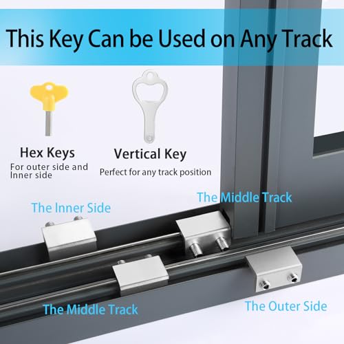 ZRFCXE Window Locks, Fits Horizontal & Vertical Sliding Windows (8 Pack) - color: Silver, size: 8 Pack