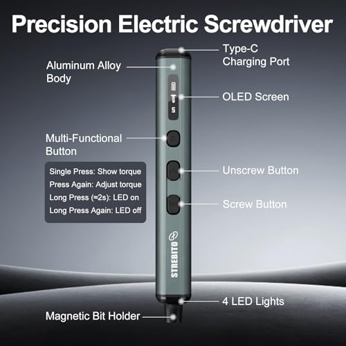 STREBITO Electric Screwdriver, 67 in 1 Electric Precision Screwdriver Set - color: Upgraded Green