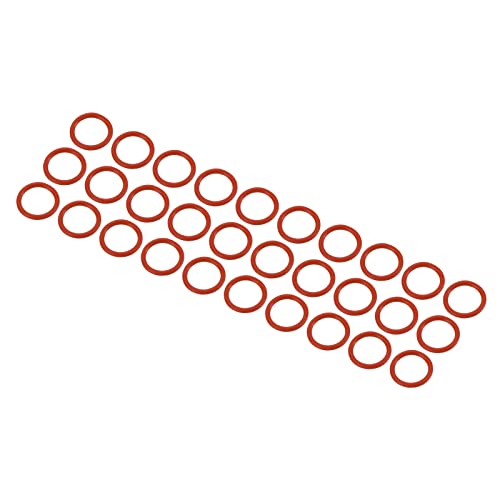 M METERXITY 30 Pack Silicone O-Rings - Garden Water Hose Rubber Sealing Gasket Ring, Soft & Elastic, Apply to Outdoor (6mmx8mmx1mm, Red) - size: 6mmx8mmx1mm