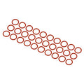 M METERXITY 30 Pack Silicone O-Rings - Garden Water Hose Rubber Sealing Gasket Ring, Soft & Elastic, Apply to Outdoor (6mmx8mmx1mm, Red) - size: 6mmx8mmx1mm