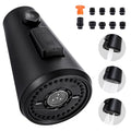 ALEASHA Pull Down Kitchen Faucet Head Replacement,3-Function Sink Spray Nozzle with 9 Adapters,Compatible with Moen,American Standard,Delta,Kohler Faucets,Matte Black - color: Matte Black