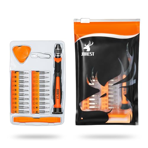 JOREST 24Pcs Small Precision Screwdriver Set with Torx T5 T6 T8 T9, Y00, P5 - style: 24 in 1