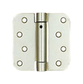 Hinge Outlet Adjustable Spring Hinges, 4 Inch with 5/8 Inch Radius in Satin Brass, Self Closing, Door Closing Hinges, 4 Pack - color: Satin Brass, size: 4" x 4" with 5/8" radius (Pack of 4)