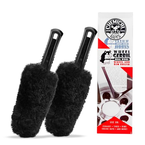 Chemical Guys, Gerbil Wheel & Rim Detailing Brush, Soft Bristles, 2 Pack - size: 2 Pack