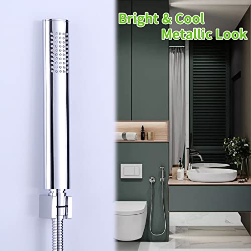 Angle Simple Shower Head Holder Wall Mount, Brass Sprayer Bracket, Chrome - color: Chrome
