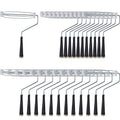 Gerrii 9 Inch Paint Roller Painting Roller Frame 5 Wire, 24 Pcs, Black - color: Black