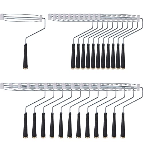 Gerrii 9 Inch Paint Roller Painting Roller Frame 5 Wire, 24 Pcs, Black - color: Black