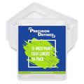 PD 11 Inch Paint Tray Liners, 10-Pack, Disposable, White Plastic - color: Liner (White) – 10 Pack, size: 11-inch
