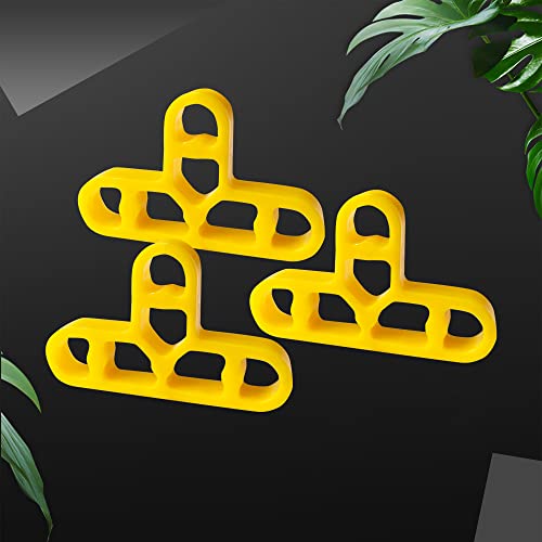 JINYO 3/8 inch 100pcs 10mm Yellow Color Tile Leveling Clips Masonry Paving Spacer Mortar Bricklaying Spacer Thin Ceramic Spacer Kitchen Spacer - color: Yellow