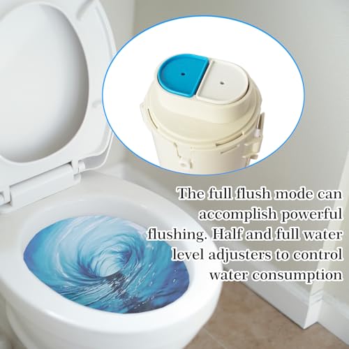 THU224 Toilet Flush Valve Assembly with Mounting Nut Fit for TOTO Two Piece Aquia Toilet Tank #ST412M