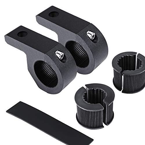 LAMPHUS Light Bar Mount Clamp Bracket for ATV UTV 0.75-1.25in Horizontal - size: 2 Pack, style: Horizontal Bar