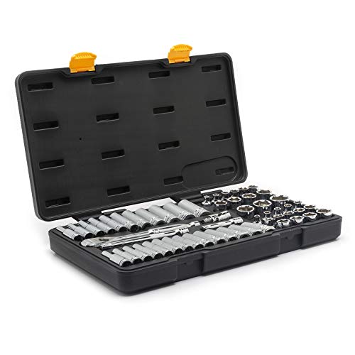 GEARWRENCH56 Pc. 3/8" Drive 6 Pt. 120XP Mechanics Tool Set, Standard & Deep, SAE/Metric - 80550P (Pack of 3) - size: 3/8" (Pack of 3), style: 56-piece kit