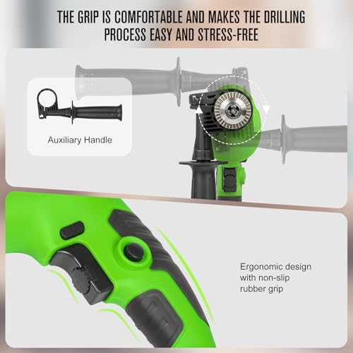 GALAX PRO 7Amp 850W 2-in-1 Hammer Drill, 0-3000 RPM, 13 mm Metal Chuck - style: Hammerdrill with 13pcs Accessories