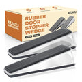 2 Packs Door Stoppers for Bottom, Rubber Wedge, Heavy Duty Doorstop for Inside, Rubber, Floor, Wedge Garage Classroom Stopper for Carpet, Door Holder