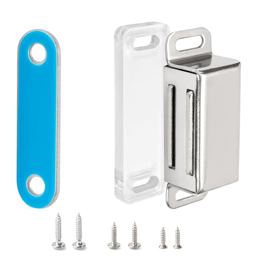 whitesnow Magnetic Cabinet Latch Furniture Drawer Catches, Pack of 2