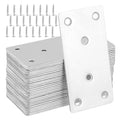 40 Packs 3-1/8x1.6 Inches Stainless Steel Flat Straight Brace Brackets, Mending Joining Plates, Metal Mending Plates with Screws for Furniture Repairing, 2 mm Thickness - size: 40 PCS 3-1/8x1.6 In