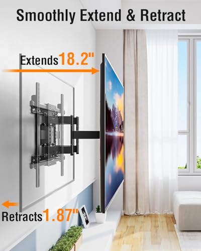 ELIVED Heavy Duty TV Mount for 50-110" TVs, Max VESA 800x600, 250 Lbs Load - size: TV 50-110", Slim Motion