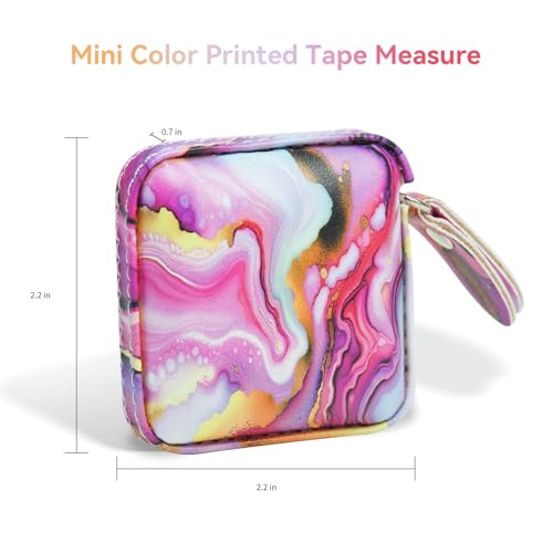 Mini Tape Measure Retractable Soft Tape Measure for Sewing, Cloth, Fabric & Measuring Tape for Body Measurements - Pink - color: Pink