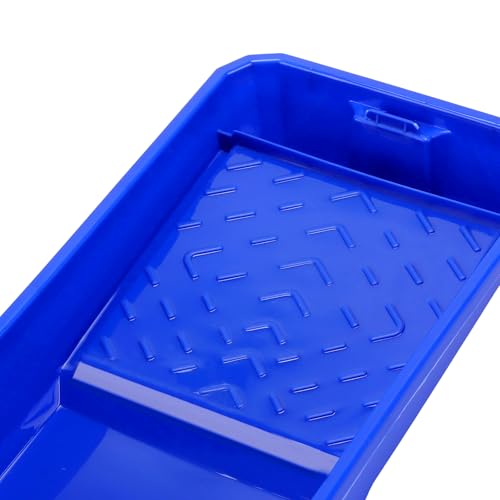 22 PCS 4 Inch Paint Tray Set, 20 Set Paint Roller Tray with 2 Paint Roller Frame, Paint Tray Liner for Home Improvement, Walls and Furniture Painting,Blue
