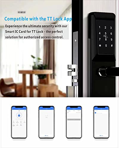 Fob Lock Door, Smart TTLock Key, Tuya Key Cards, 8 Packs
