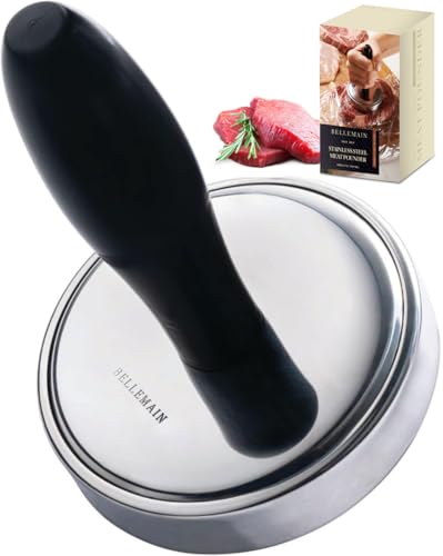 Bellemain Meat Pounder & Flattener, Stainless Steel Kitchen Mallet