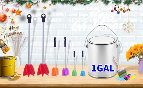 3 Sizes/6 Pack Paint Mixer,11.8 Inch, 1 Gallon Paint Mixer for Drill, Resin Mixer, Epoxy Mixer, Paint Stirrer for Drill, Drill Mixer Attachment, Epoxy Resin Mixer, Drill Paint Mixer