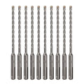 10-Pack SDS Plus 3/16" x 6" Rotary Hammer Drill Bits, Carbide Tipped for Brick, Stone and Concrete