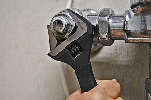 Plumbing Adjustable Wrench, Black Phosphate Finish, 4 Available Size Options 6-inch, 8-inch, 10-inch, 12-inch - T08002 - size: 8-Inch