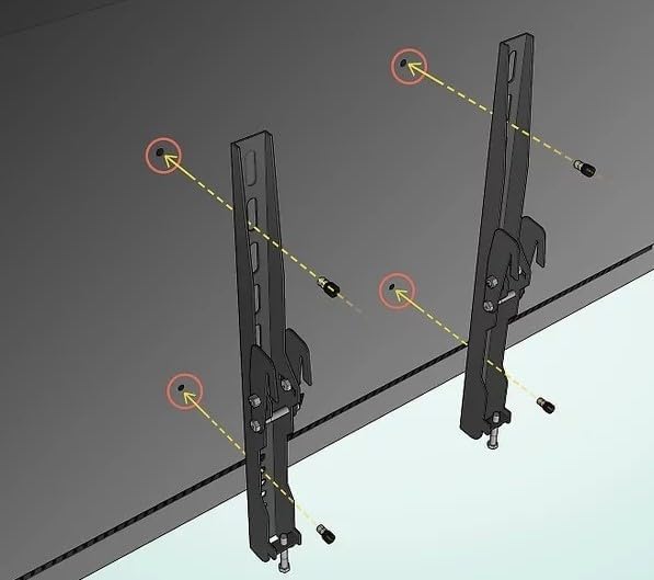 TV Wall Mount Bolts and Washers Kit for Any Insignia TV