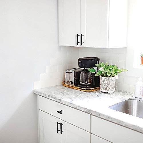 Goldenwarm 10 Pack 3 Inch Black Cabinet Handles Kitchen Drawer Pulls - color: Black, size: 3 Inch Hole Center