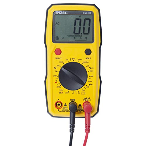Sperry Instruments DM6410 8 Function Digital Multimeter, Yellow