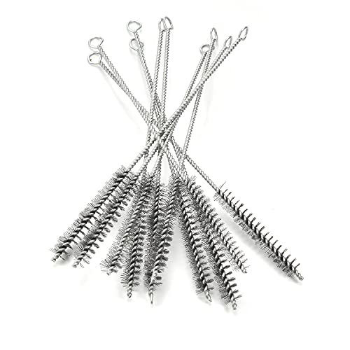 Utoolmart Steel Wire Cleaning Brush, Spiral Power Tube Cleaning Tool, Bottle Brush, 0.6-inch Diameter 12-inch Length, 10pcs - color: 10pcs, size: 1.5cm