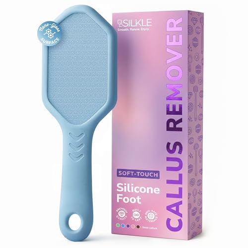 SILKLE Nano Glass Foot File - Foot Callus Remover for Feet & Foot Scrubber - style: Blue
