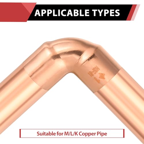 5 Piece EFIELD 1" C X C Short Radius Copper 90 Degree Elbow - size: 1"x1", style: 90 Degree