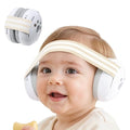 Yoofoss Baby Ear Muffs Noise Protection for Infants Up to 36 Months - Noise Cancelling Headphones for Ear Protection - color: Beige