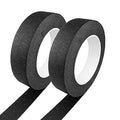 Black Masking Tape, 1 Inch x 55 Yards, 2 Rolls - color: Black
