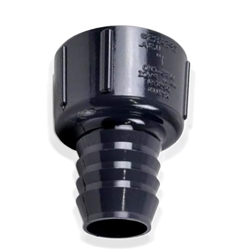 1" Barbed Insert x 1" Female NPT Threaded PVC Adapter-Barbed Hose Connector-Adapter Connects Flexible Pipe-Sch 40, Gray - size: 1" Barbed Insert x 1" FNPT, style: Adapter